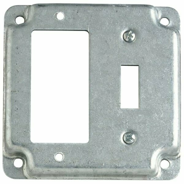 Steel City 4 in. Sq Gfi/Switch Cover RS 18 CC